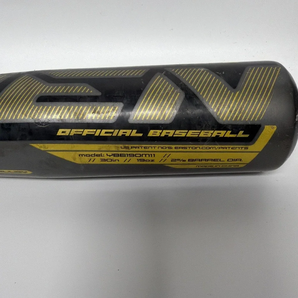 Easton YBB190M11 Youth Baseball Bat Gray + Yellow 31